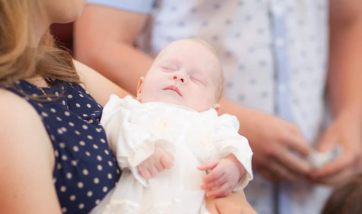 Baby Baptism - being held