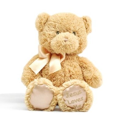 Baby Boy brown teddy - Jesus Love Me